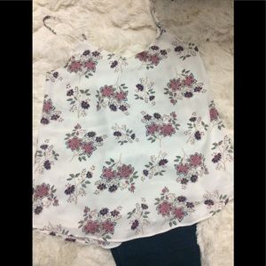 White spaghetti strap shirt